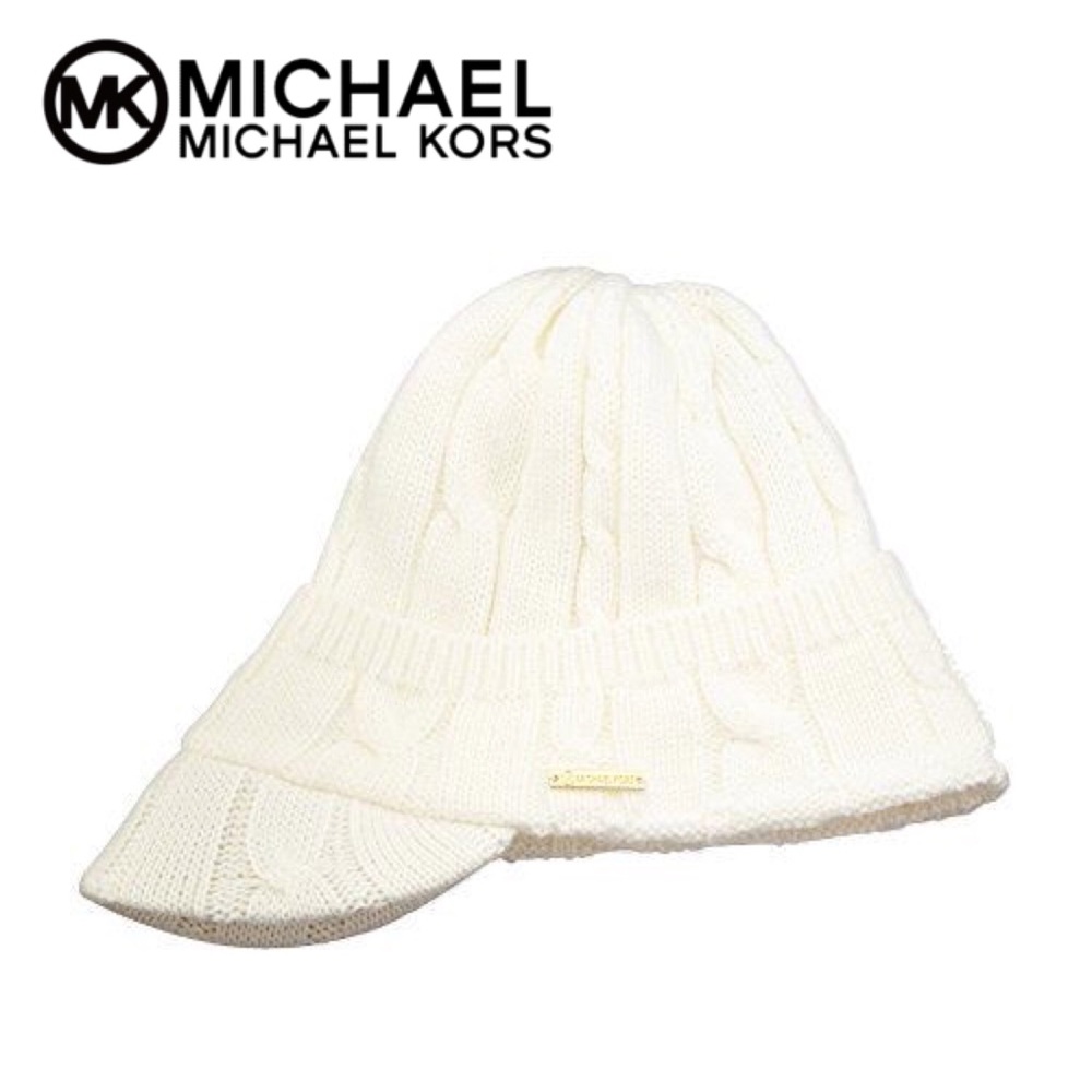 Michael Kors Cable Knit Peak Cap